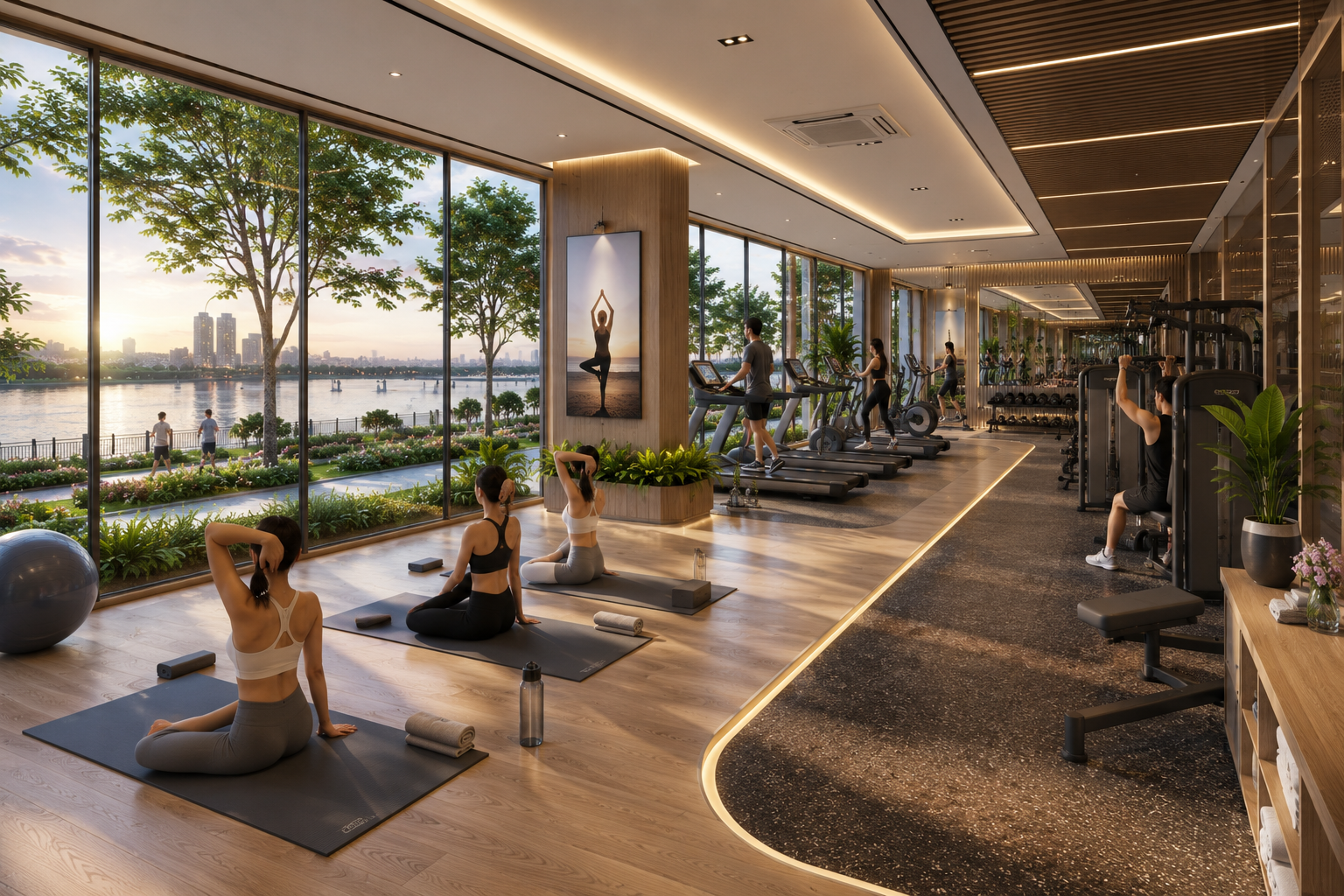 Phòng gym dự án serena riverside